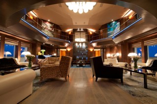 Superyacht Reborn - Main Salon and Atrium
